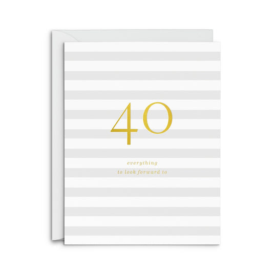 40 Milestone Birthday Card