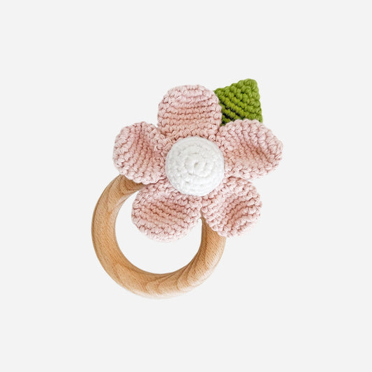 Cotton Crochet Flower Teether