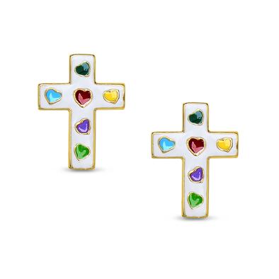 Cross Stud Earrings