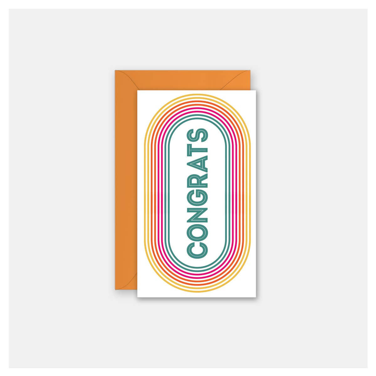 Congrats Track Gift Enclosure Card