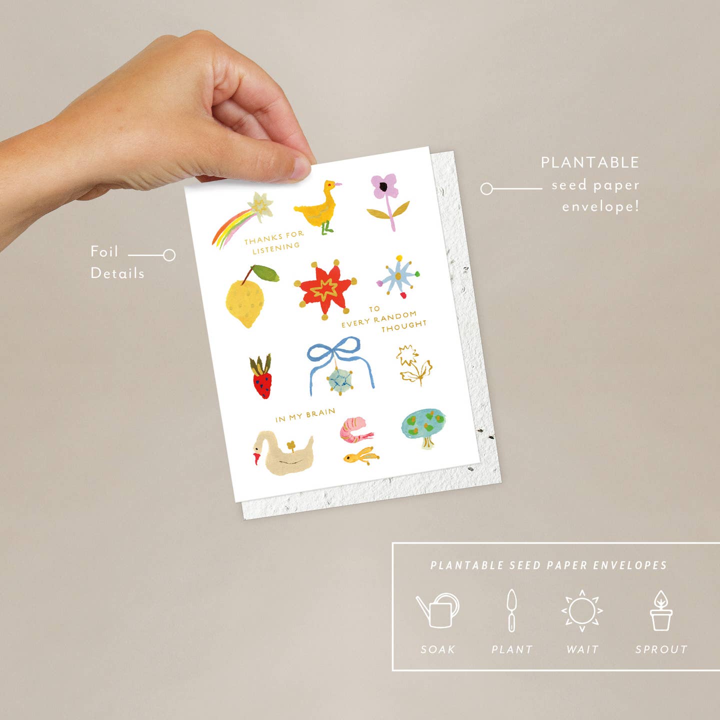 Plantable Card - Random Thoughts