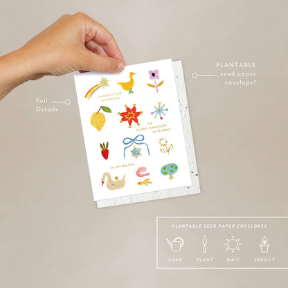 Plantable Card - Random Thoughts