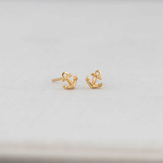 Anchor Stud Earrings
