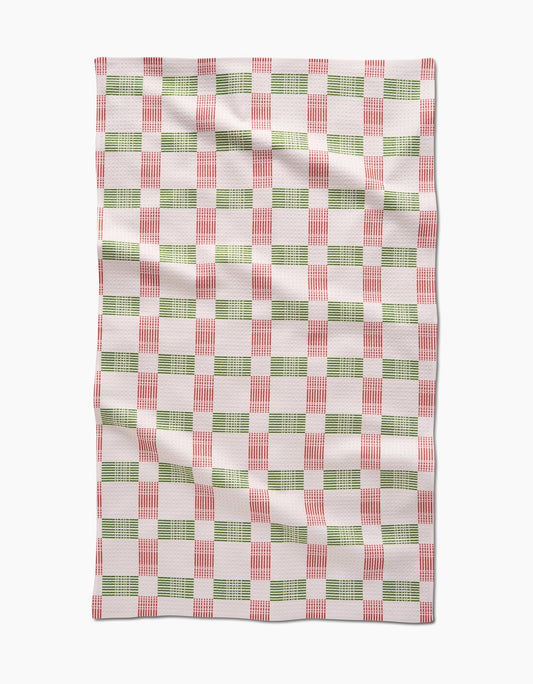 Be Merry Plaid Tea Towel
