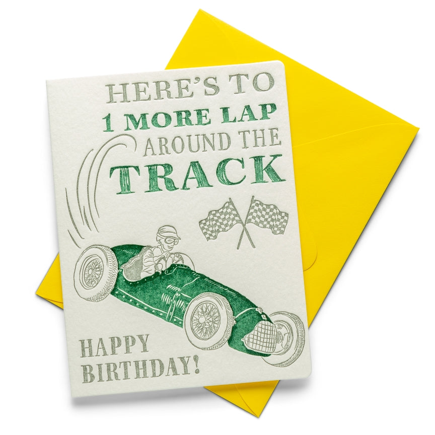 Race Car Birthday Card