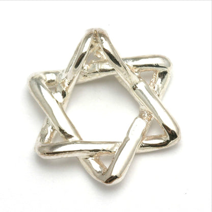Sterling Silver Star of David Pendant Slide