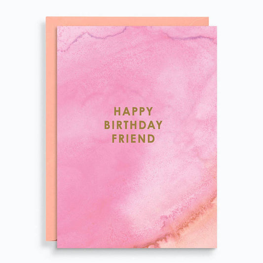 Friend Watercolor Birthday Card