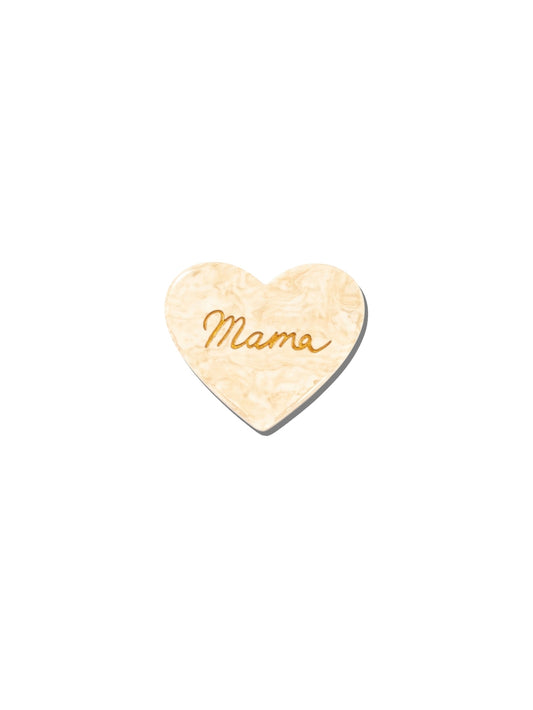 Mama Heart Brooch Pin