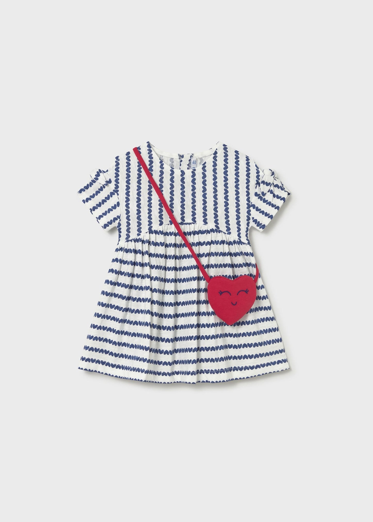 Striped Dress with Crossbody Bag