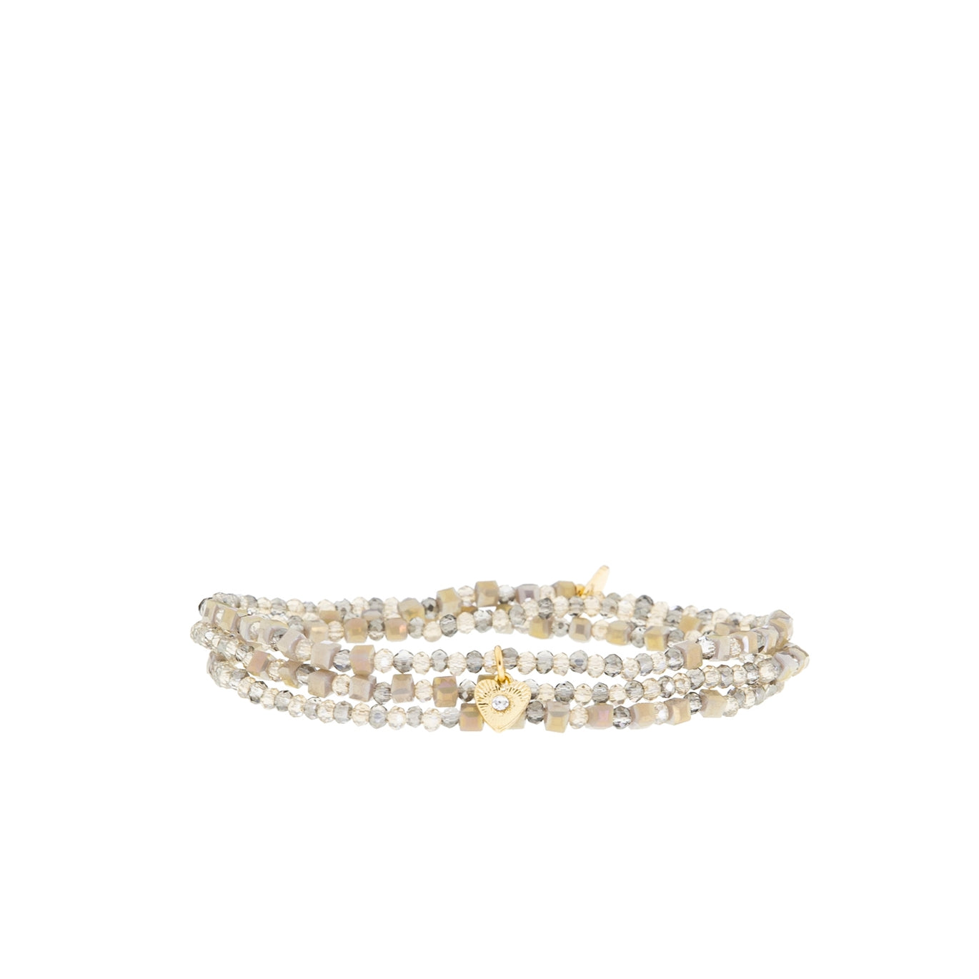 Crystal Beaded Stretch Wrap Bracelet