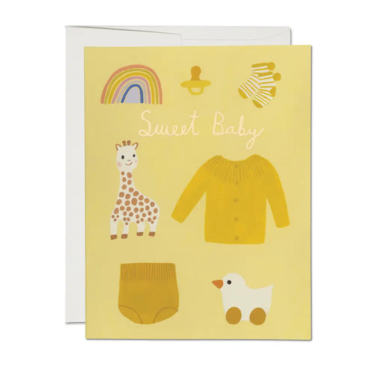 Yellow Sweet Baby Card