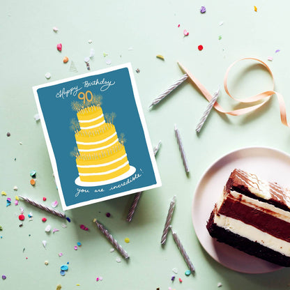 Happy 90th Birthday Card