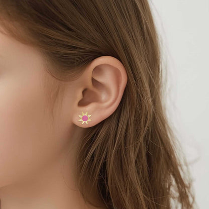 Sun Stud Earrings