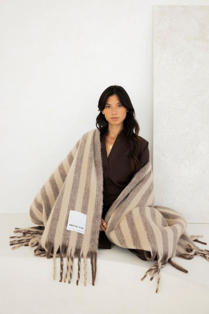 Wool Stripe Throw