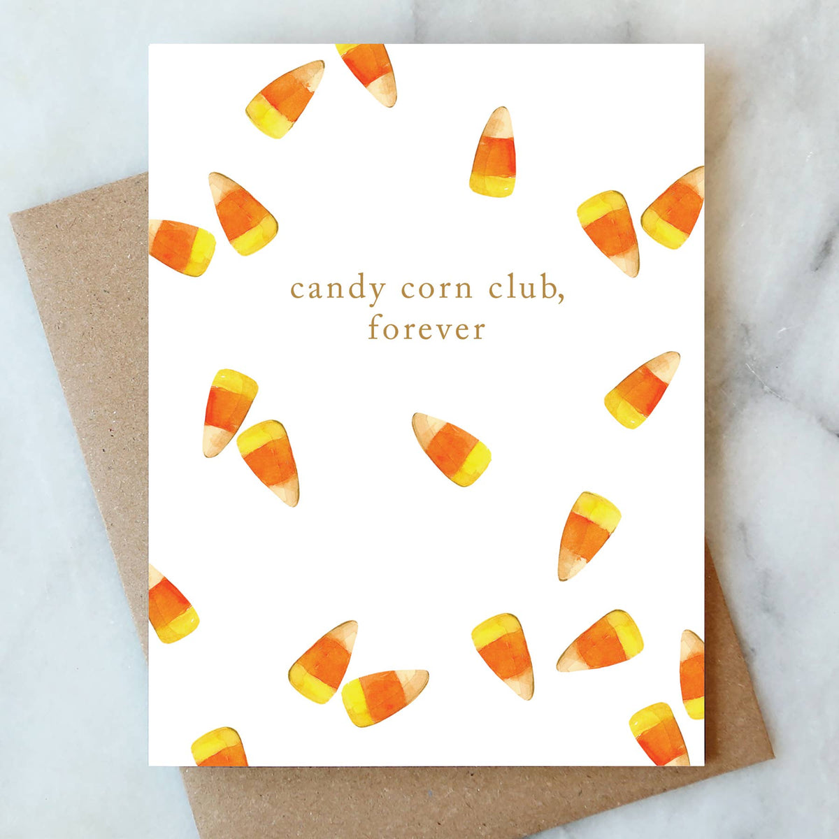 Candy Corn Club Halloween Card