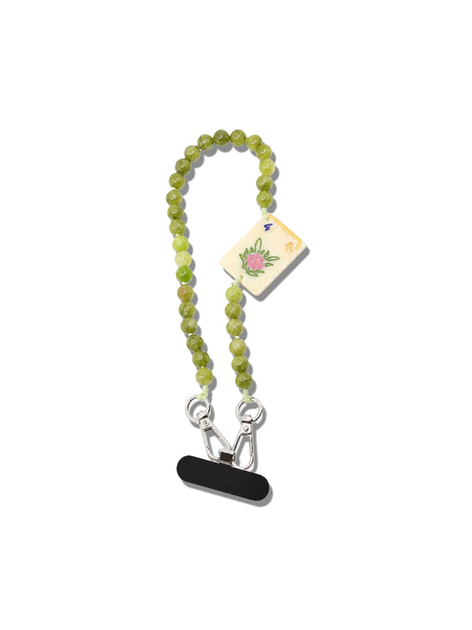 Flower Mahjong Bracelet Phone Chain