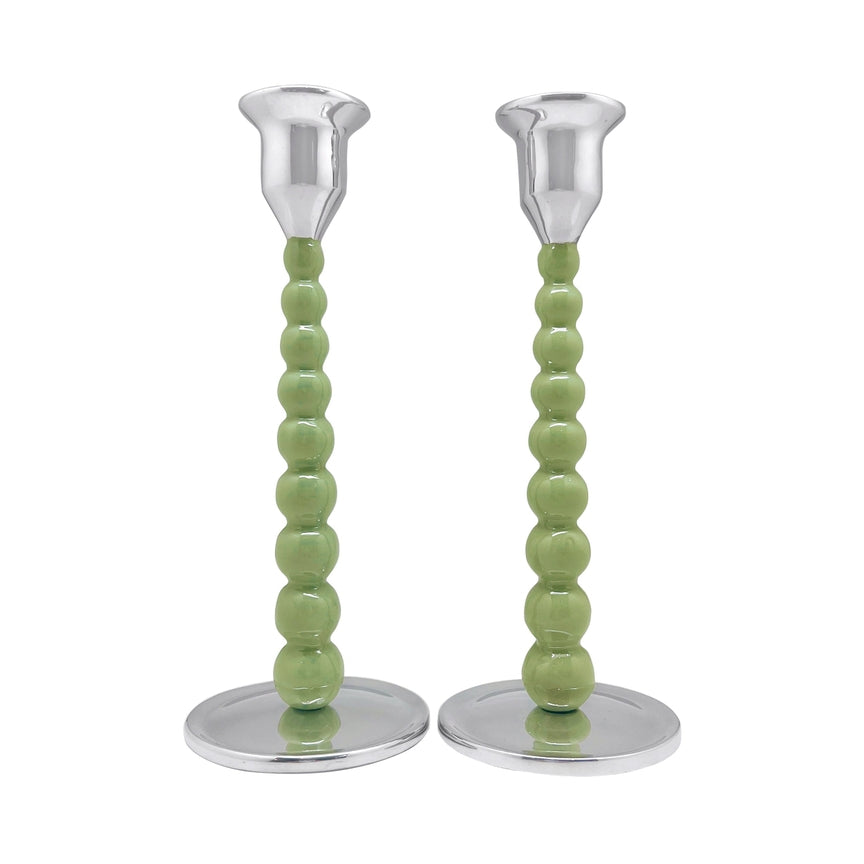 Pearled Medium Candlestick Set