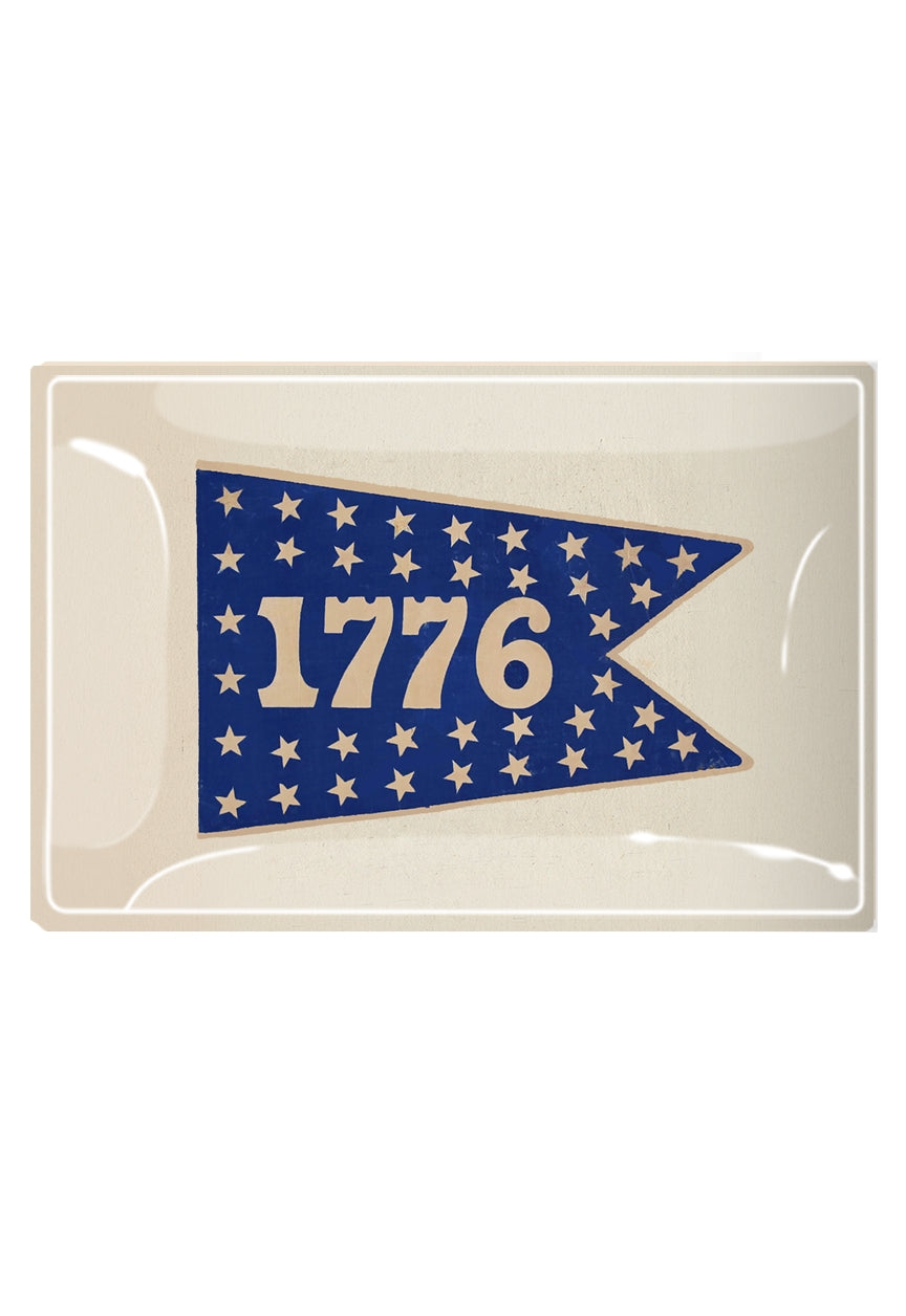 1776 Stars Heritage Decoupage Tray