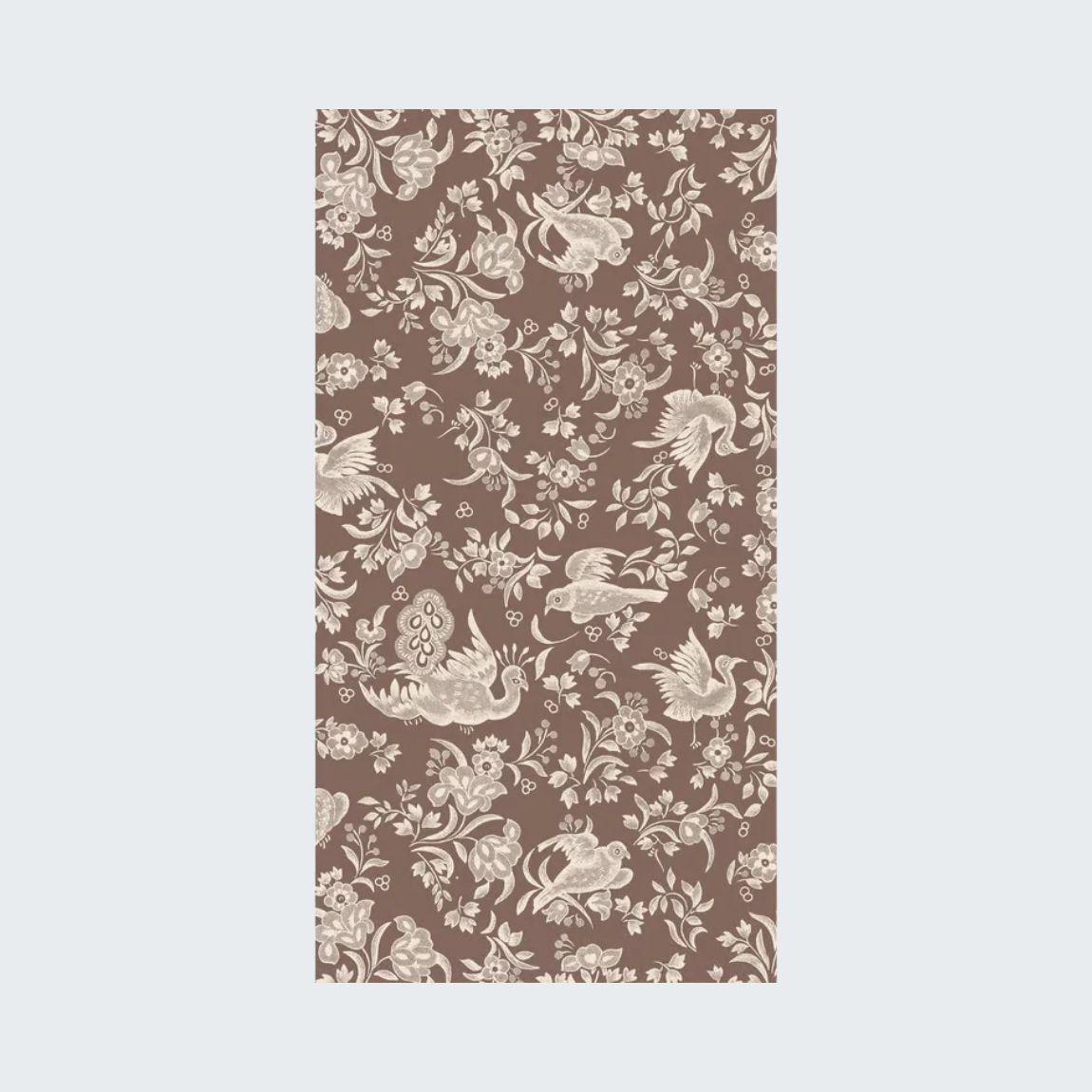 Brown Regal Peacock Guest Napkins