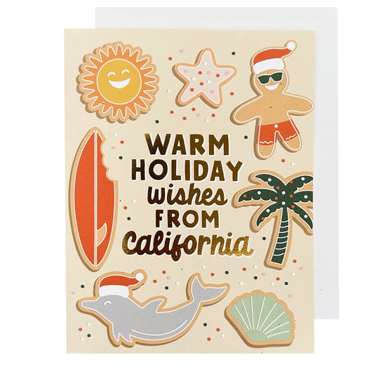 California Warm Holiday Wishes Card