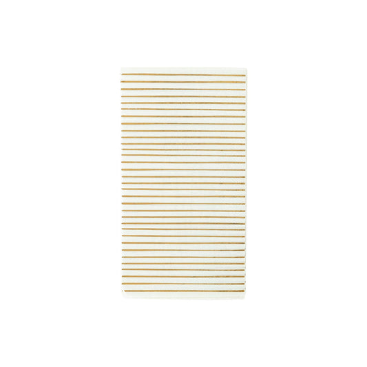 Gold Stripe Dinner Napkins