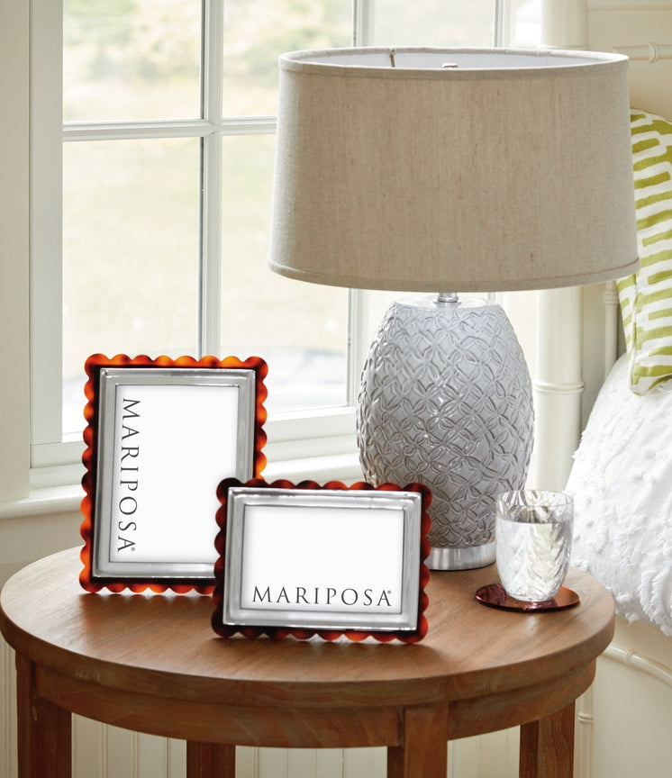 Tortoise Scallop Signature Frame