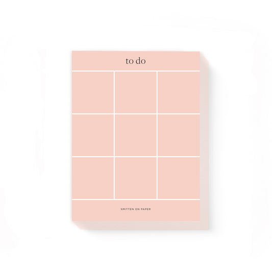 Peony Grid Chunky Notepad