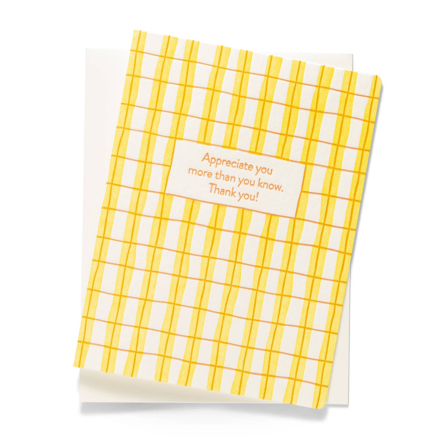 Plaid Thanks Card