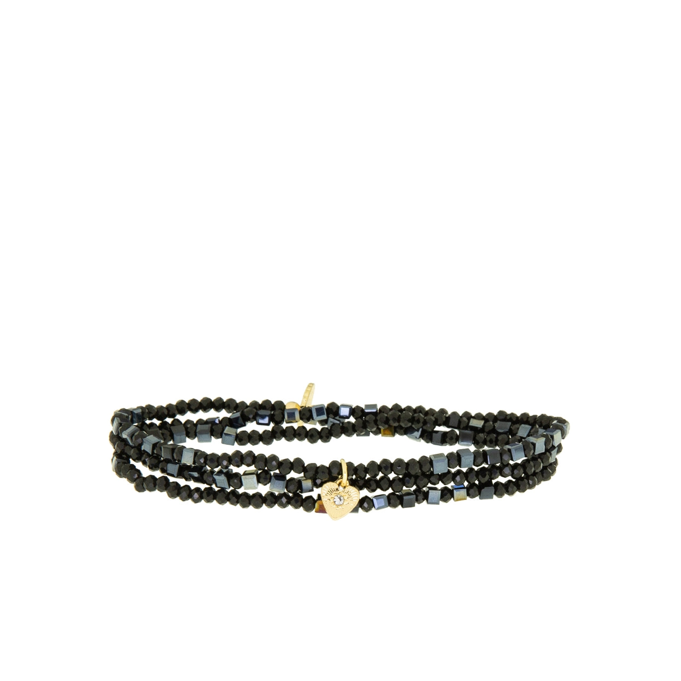 Crystal Beaded Stretch Wrap Bracelet
