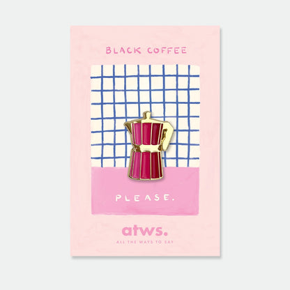Pink Coffee Pin