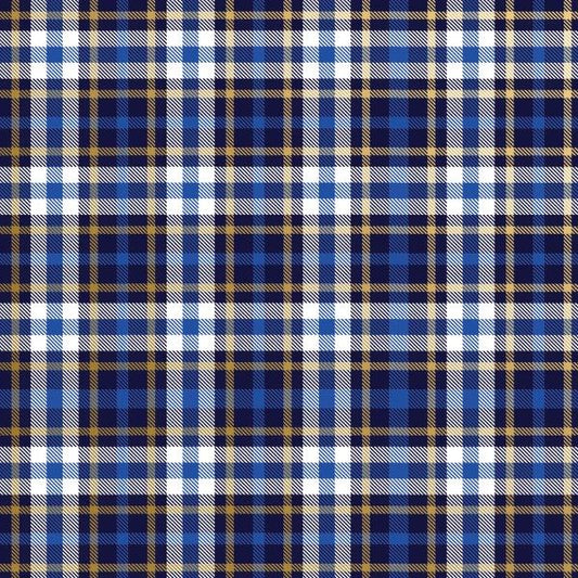 Blue Plaid Wrapping Paper
