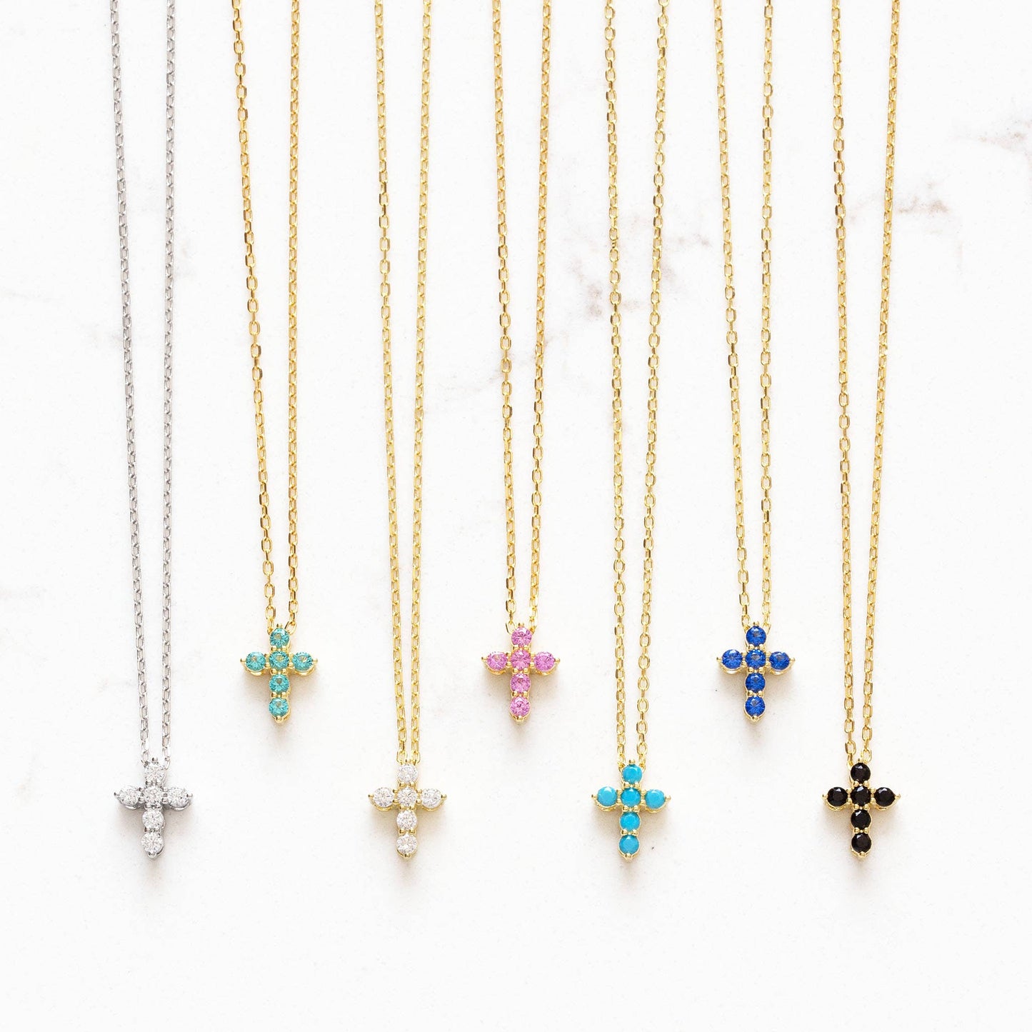 Crystal Cross Necklace