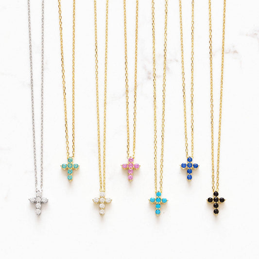 Crystal Cross Necklace