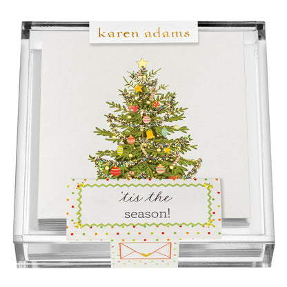 Holiday Tree Enclosure Cards in Acrylic Box