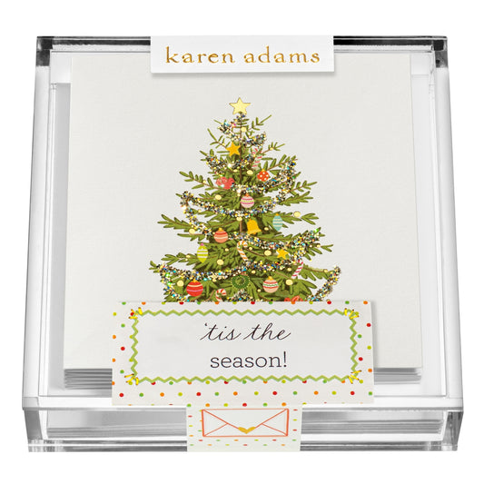 Holiday Tree Enclosure Cards in Acrylic Box