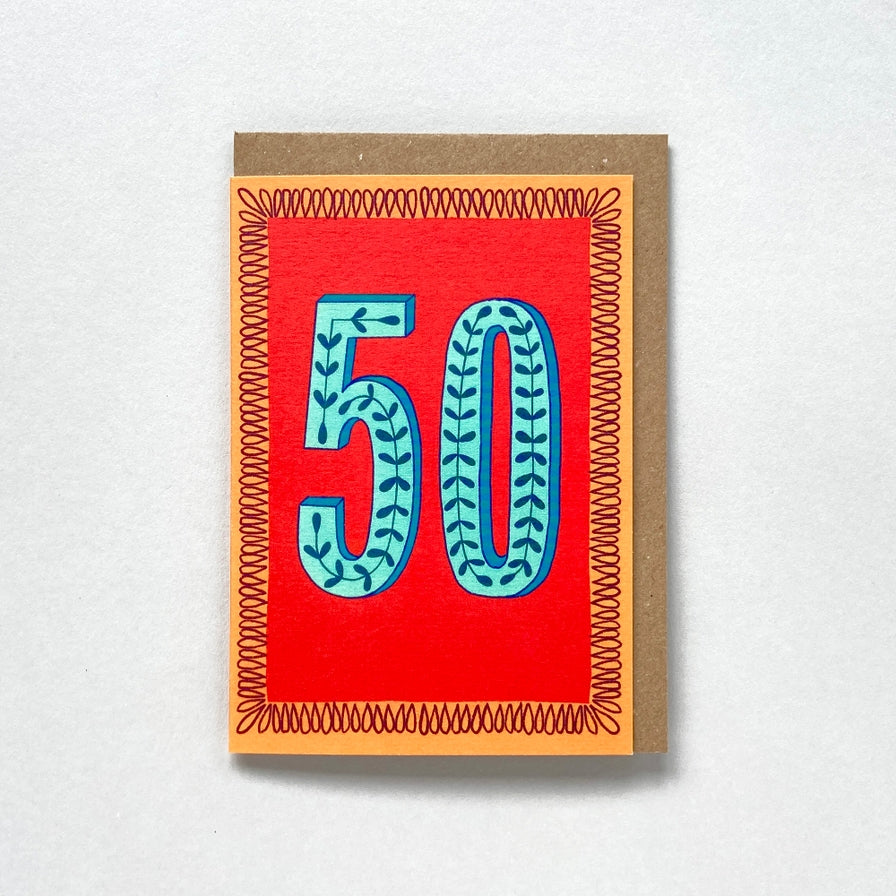 Happy 50th Birthday Card