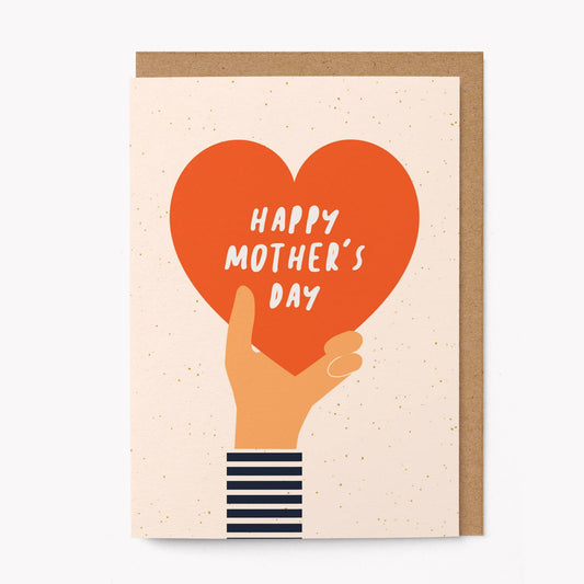 Heart Happy Mother's Day Card