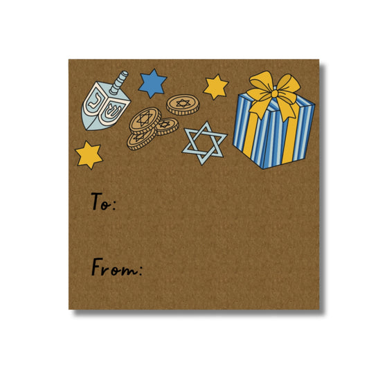 Hanukkah Icons Sticker Tags