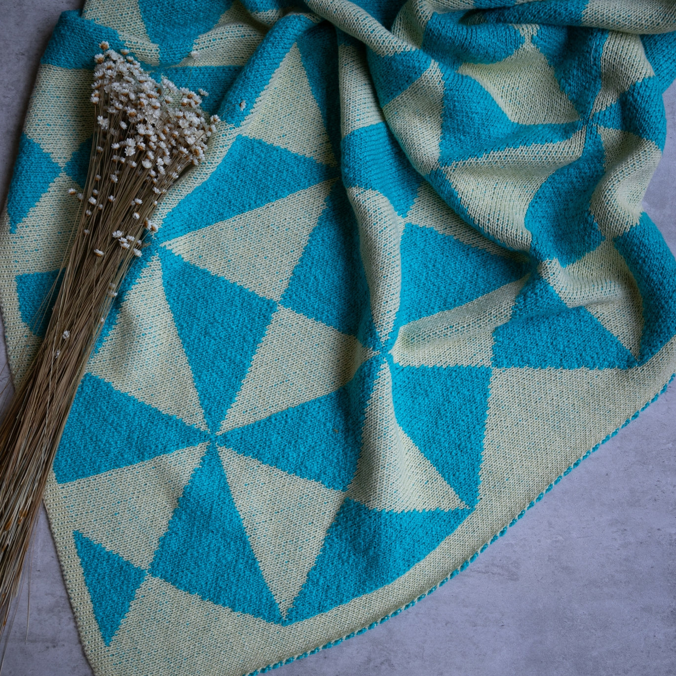 Trikona Throw Blanket