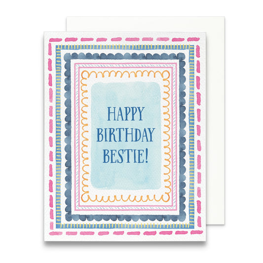 Happy Birthday Bestie Card