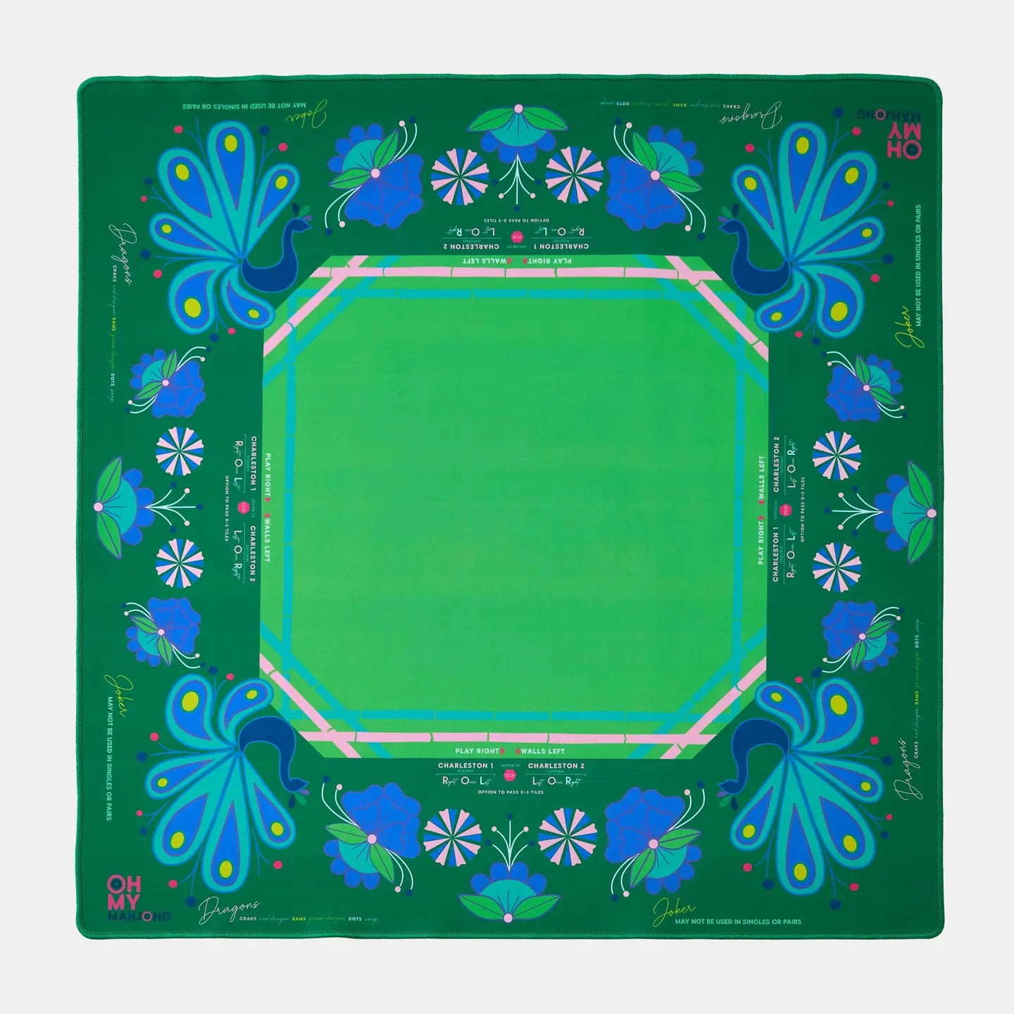 Birdie Green Mahjong Mat