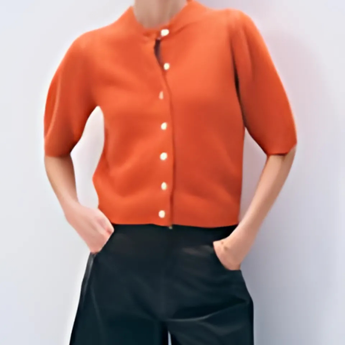 Cashmere Elbow Sleeve Cardigan