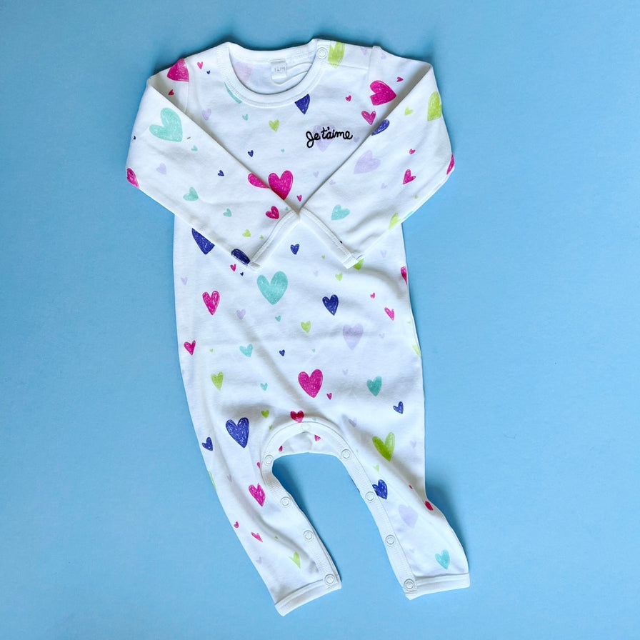 Heart Print Baby Romper