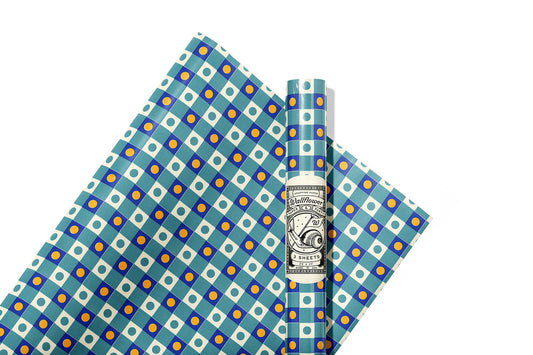 Retro Dots Hanukkah Wrapping Paper