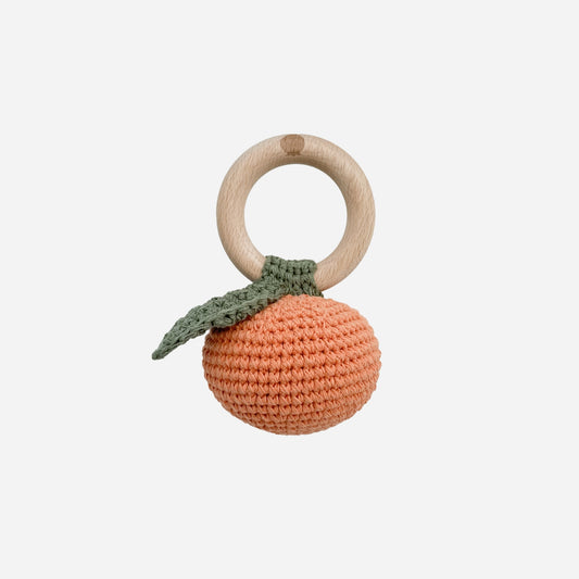 Cotton Crochet Orange Teether