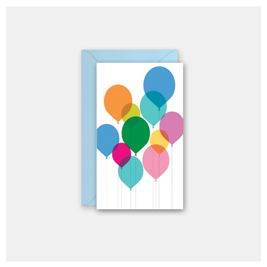 Colorful Balloons Gift Enclosure Card