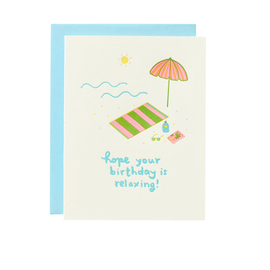 Beach Birthday Greeting Card