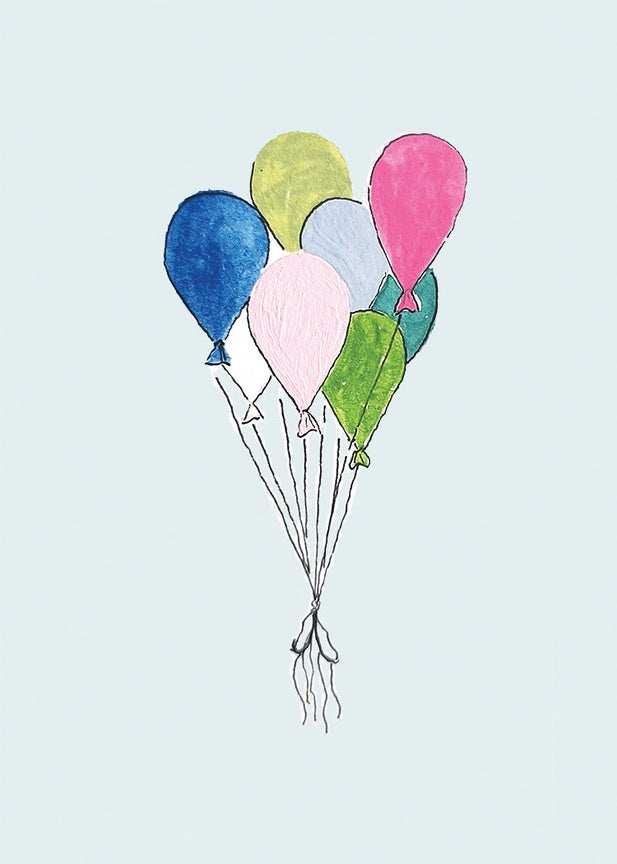 Birthday Balloons Mini Card