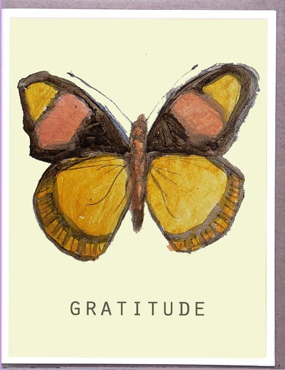 Gratitude Butterfly Card