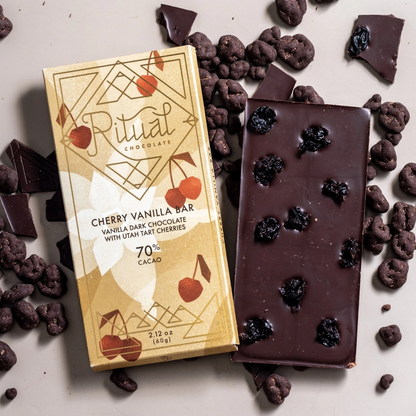 Cherry Vanilla Dark Chocolate Bar
